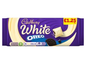 cadbury white oreo Chocolate Bar 120g x 17 £1.25 PM