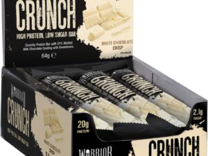 Warrior Crunch White Chocolate Crisp High Protein Low Sugar Bar 12 x 64g
